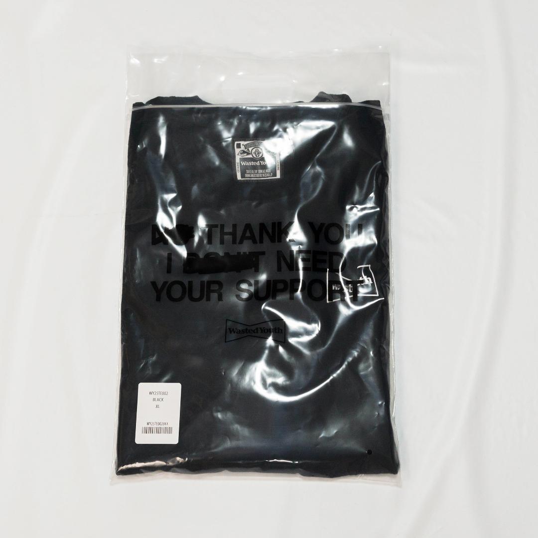 新品 未使用 ウェステッド ユース Tシャツ XL ブラック veldy