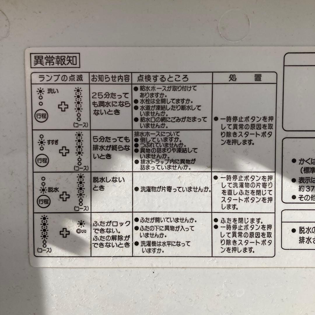 HITACHI縦型洗濯機 ホワイト　新品ホコリ取りネット付き