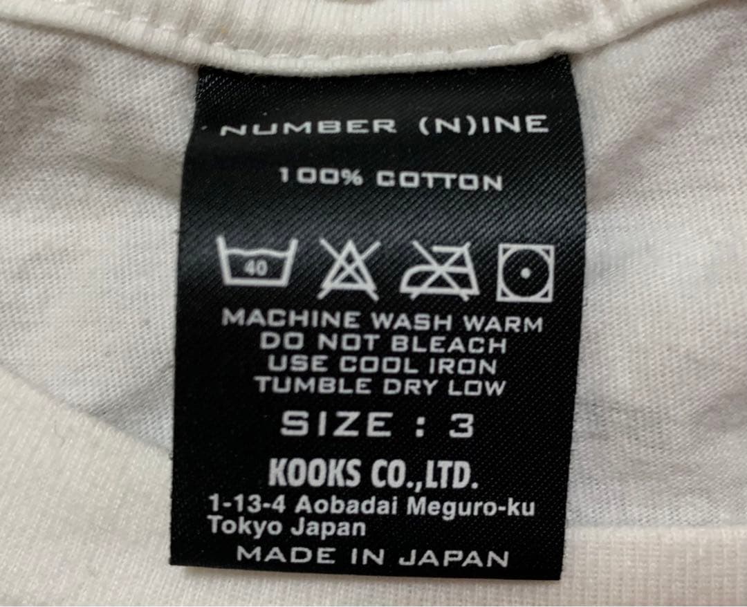 【美品】Number nine カートコバーン Tシャツ ナンバーナイン