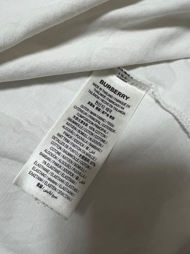 BURBERRY ロゴプリント Tシャツ ホワイト