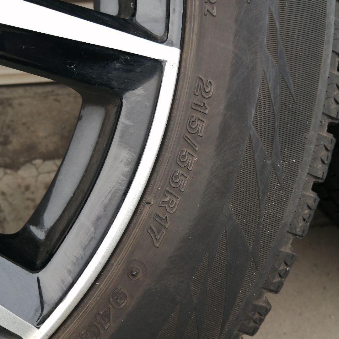 17インチ　スタッドレスタイヤホイール　4本セット　215/55R17