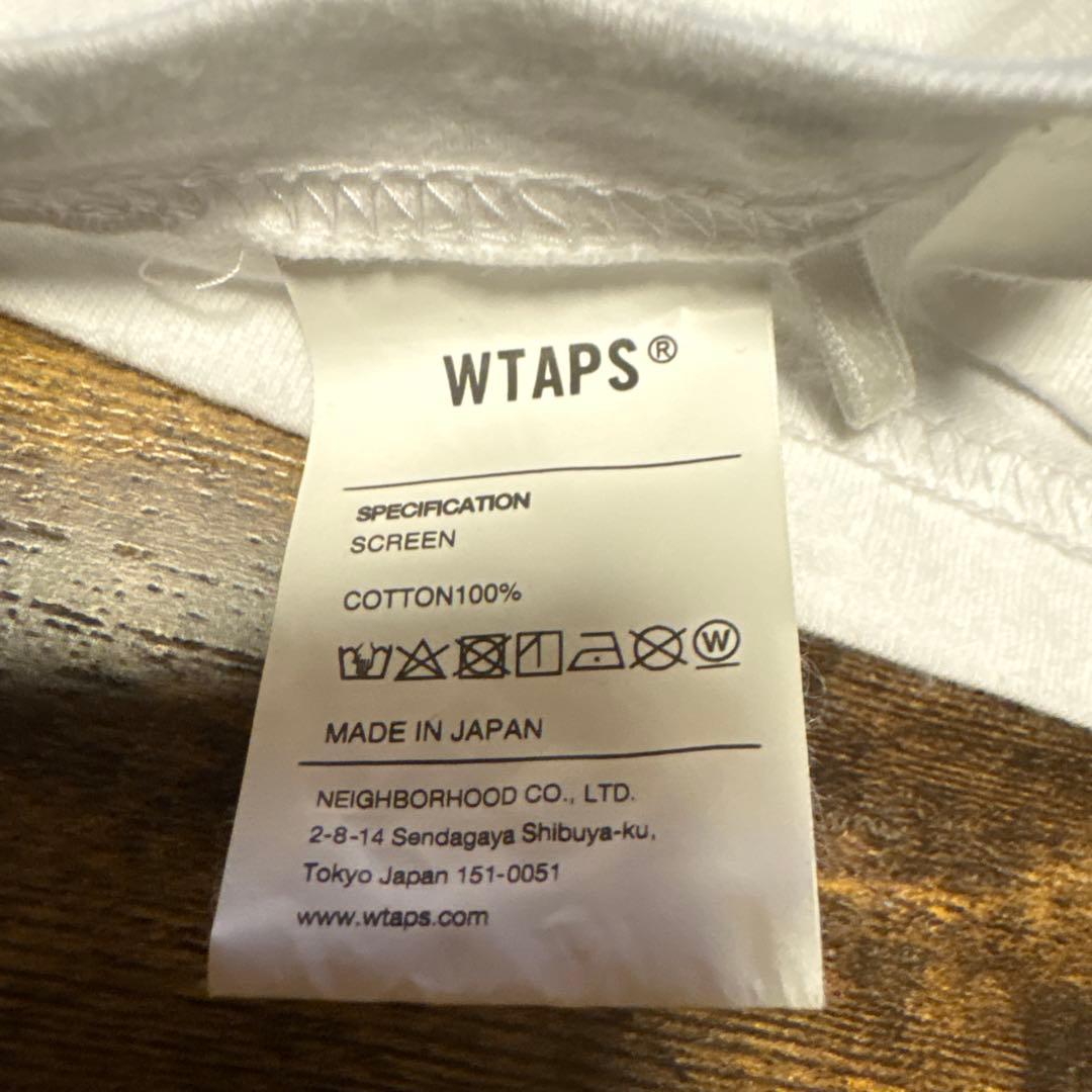 WTAPS ロゴ　ホワイト Tシャツ　サイズ02(M) 極美品