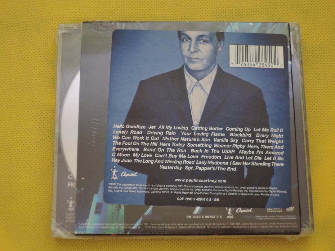 ポール・マッカートニー　Back in US ベストバイ特別仕様DVD付　未開封