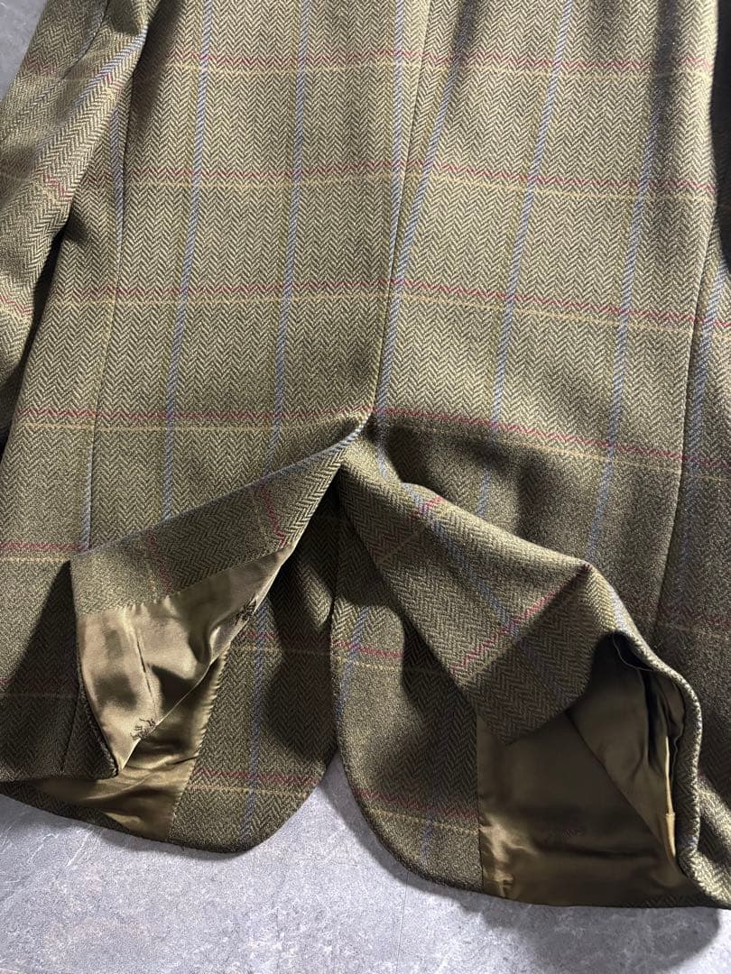 ジャケット・アウター 90s Burberry tweed check tailored jacket