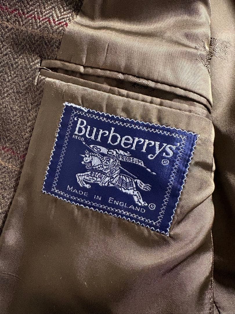 ジャケット・アウター 90s Burberry tweed check tailored jacket