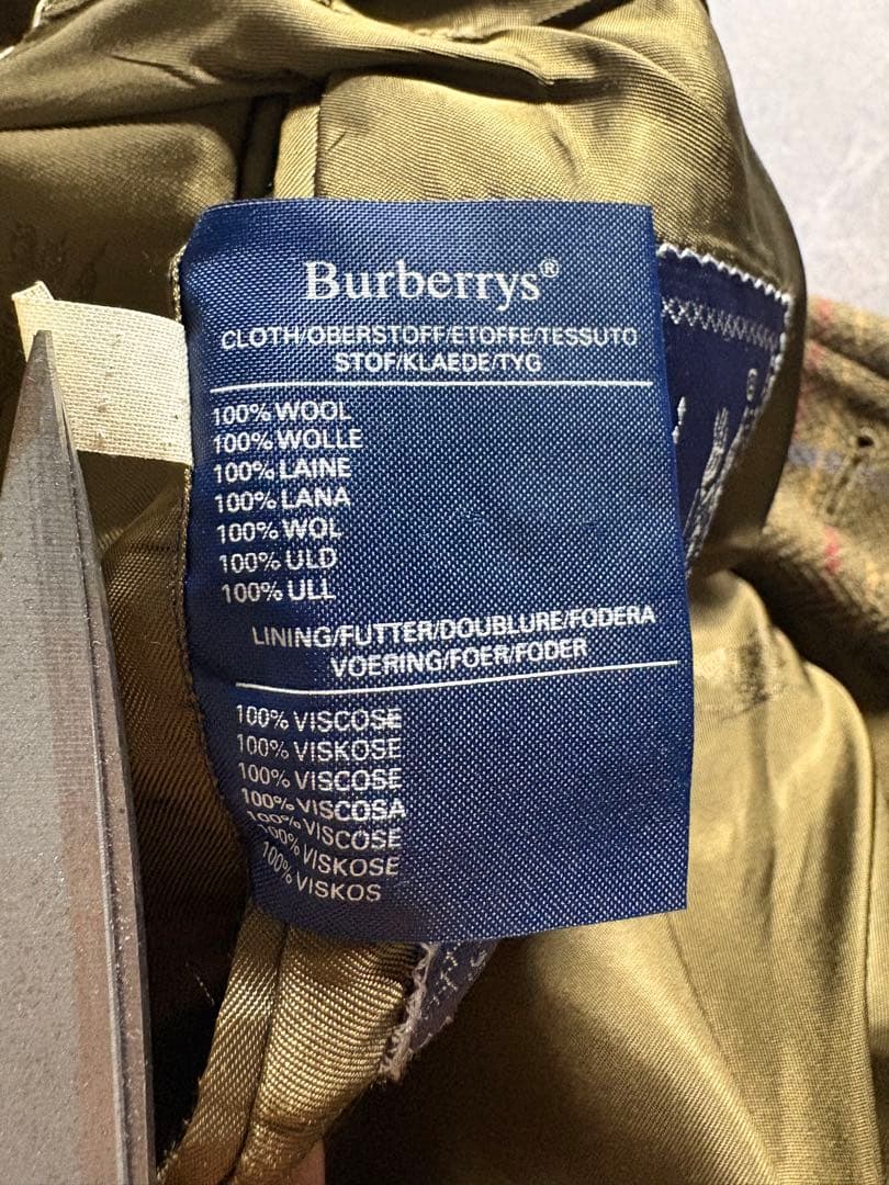 ジャケット・アウター 90s Burberry tweed check tailored jacket