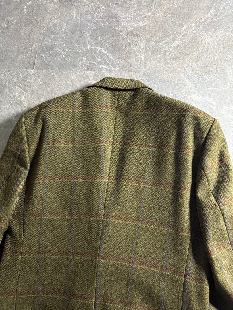 ジャケット・アウター 90s Burberry tweed check tailored jacket