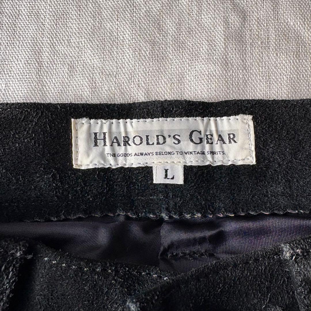 90’s HAROLD'S GEAR シンチバック スウェード レザーパンツ L