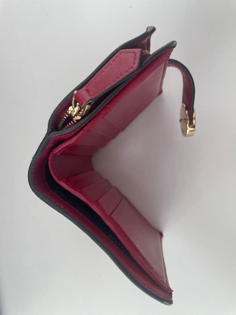 Fendi 二つ折り財布 ブラウン/レッド