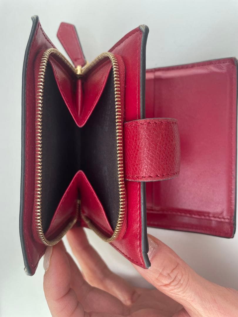 Fendi 二つ折り財布 ブラウン/レッド
