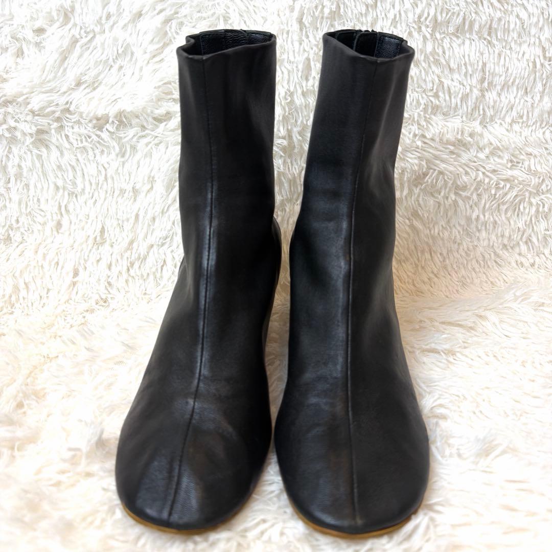 【定価6.8万】PIPPICHIC オブリークストレッチブーツ 黒 裏張り済