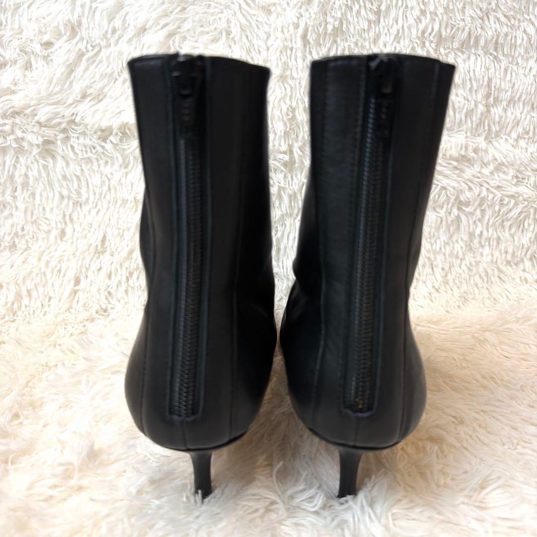 【定価6.8万】PIPPICHIC オブリークストレッチブーツ 黒 裏張り済