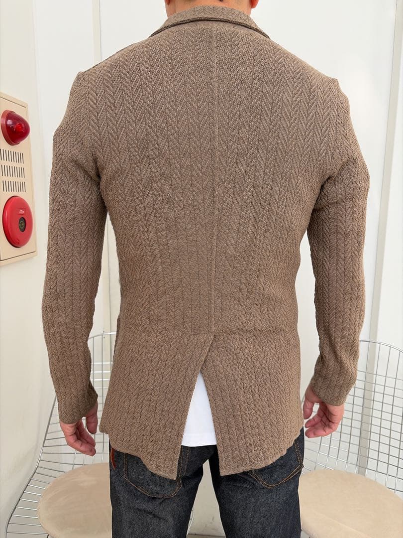LARDINI ラルディーニ ニットジャケット ブラウン Sサイズ