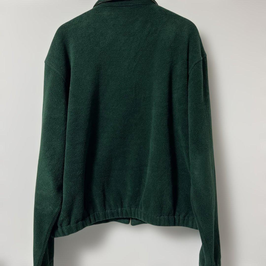 90s POLO SPORT フリースジャケット 緑 赤ロゴ vintage