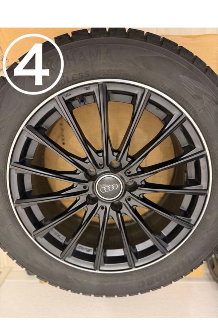 ④送料無料235/55R18×5H PCD112 EURO TECHスタッドレス