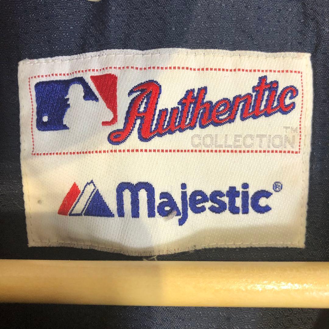 Majestic Yankees ジャケット ネイビー ヴィンテージ