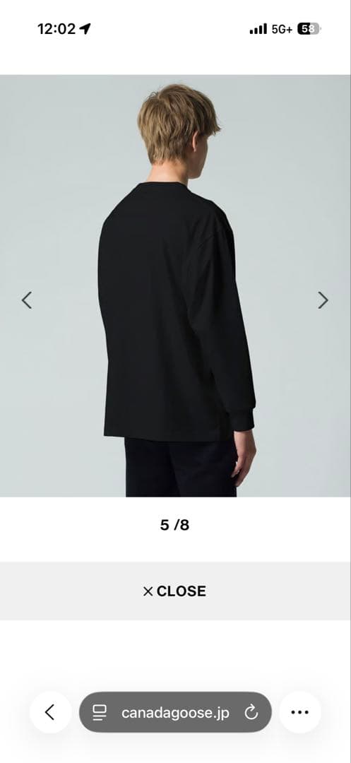 カナダグース　セコイアロングスリーブTシャツ　M ブラック