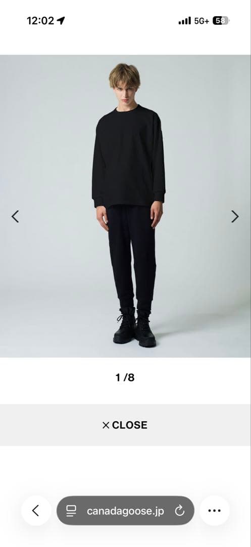カナダグース　セコイアロングスリーブTシャツ　M ブラック