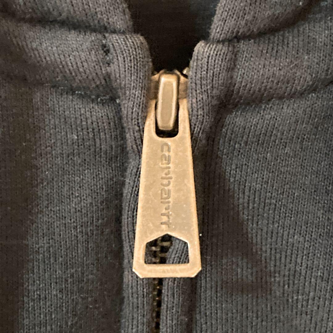 《人気》　カーハート　carhartt ジップアップパーカー　ネイビー　S