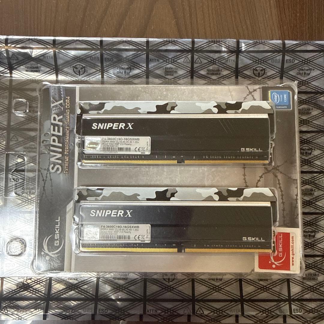 DDR4-3600 16GB（8GB×2）　G.SKILL