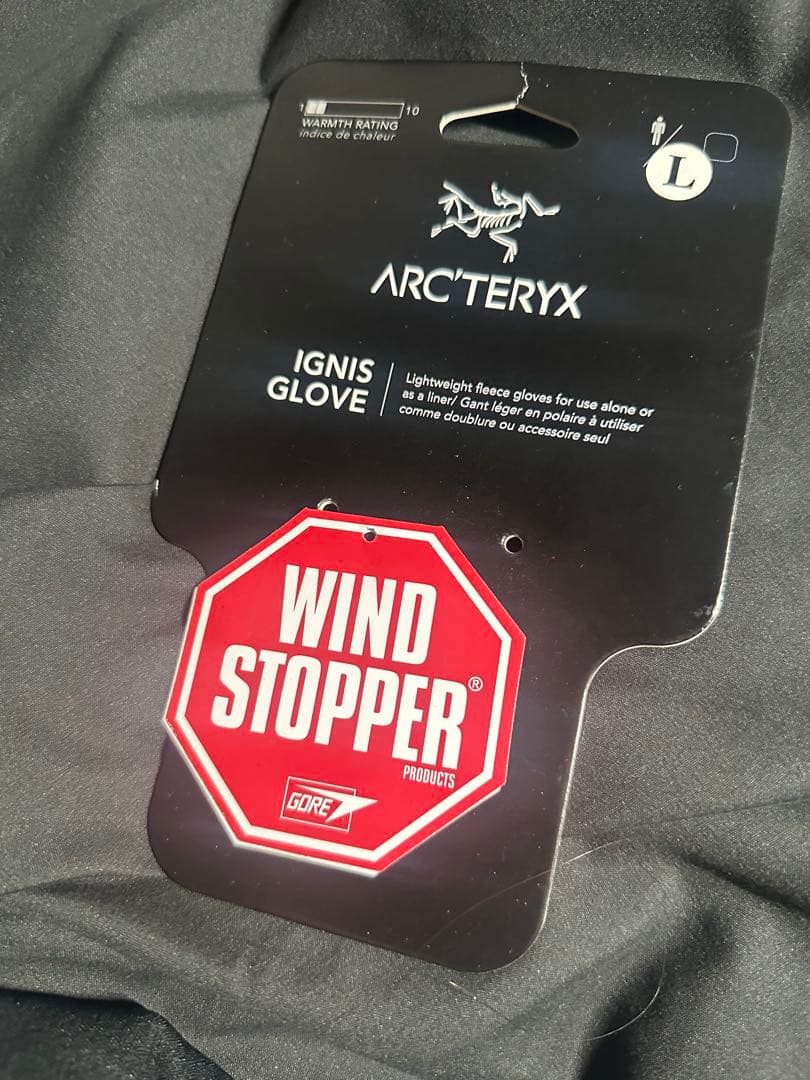 ARC’TERYX アークテリクス グローブ 手袋 ブラック 1回着用 タグあり