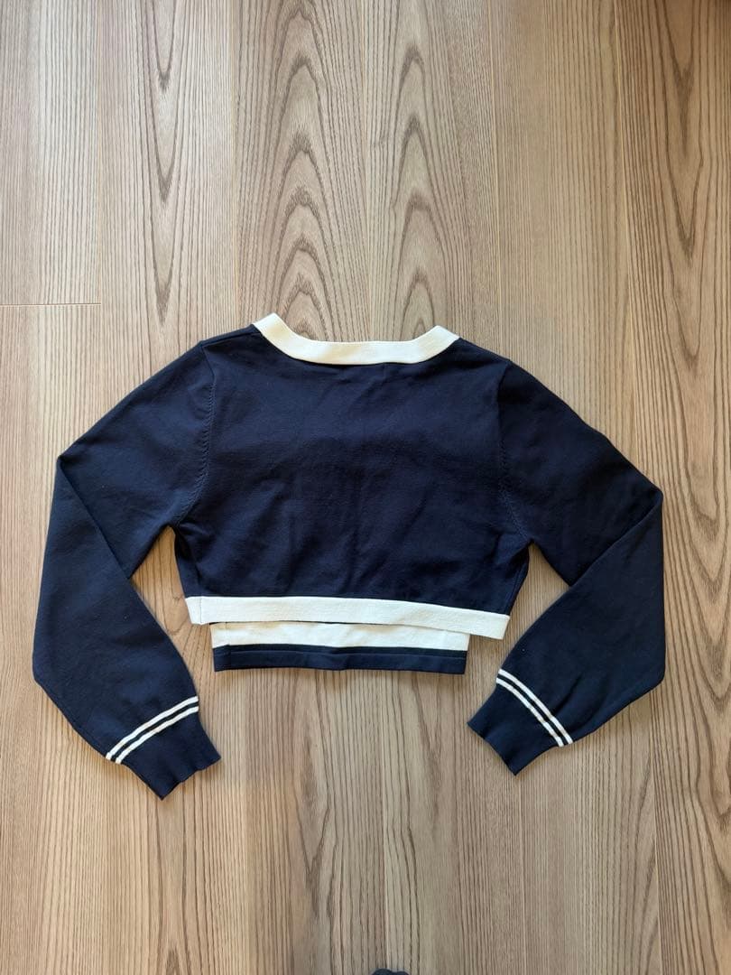 Darich ボーダーニット ボレロ セットトップス ダーリッチ リボン DC