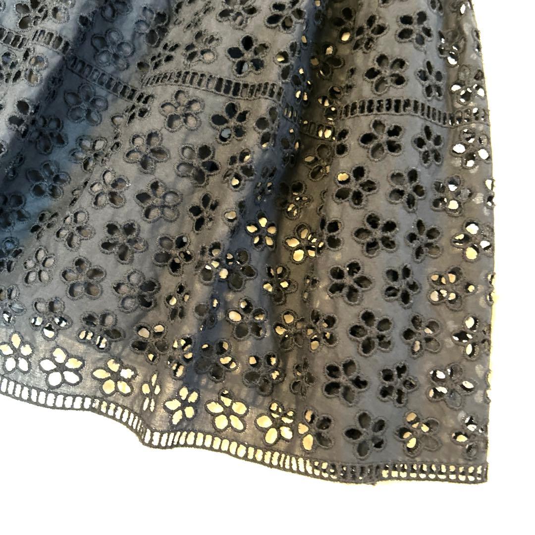 みっちゃん美品⭐︎デュアルビュー 花柄カットワークレースワンピース 40