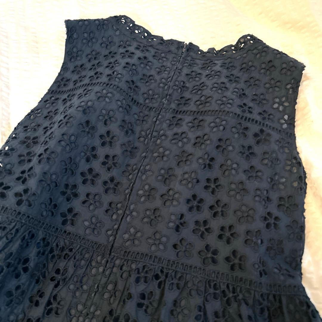 みっちゃん美品⭐︎デュアルビュー 花柄カットワークレースワンピース 40