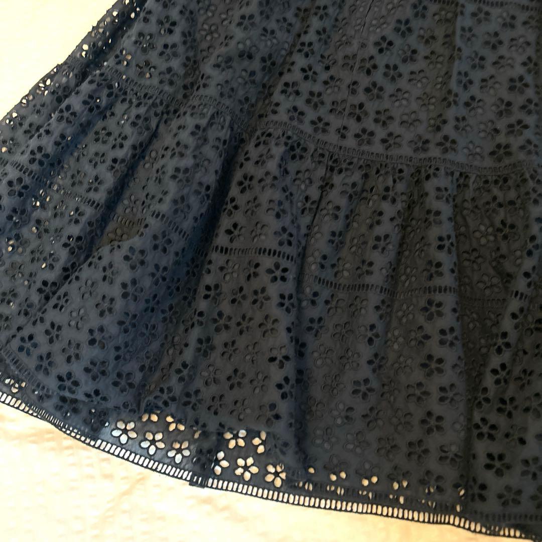 みっちゃん美品⭐︎デュアルビュー 花柄カットワークレースワンピース 40