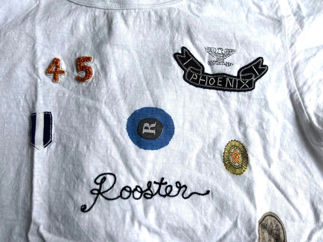 45R プリント刺繍ワッペン　Tシャツ