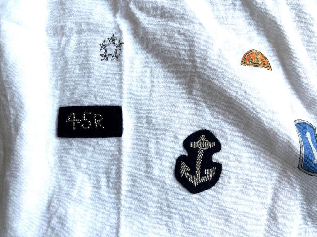 45R プリント刺繍ワッペン　Tシャツ
