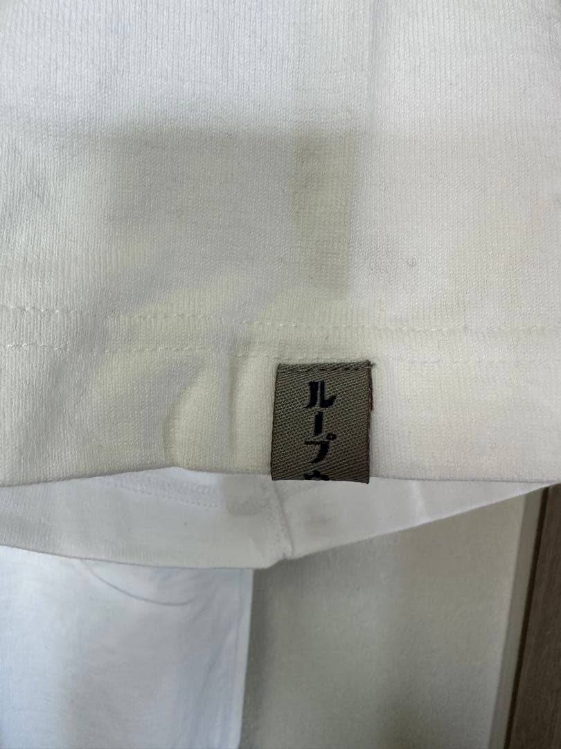 ループウィラー　ホワイト グラフィックプリント Tシャツ　リラックスフィット　M