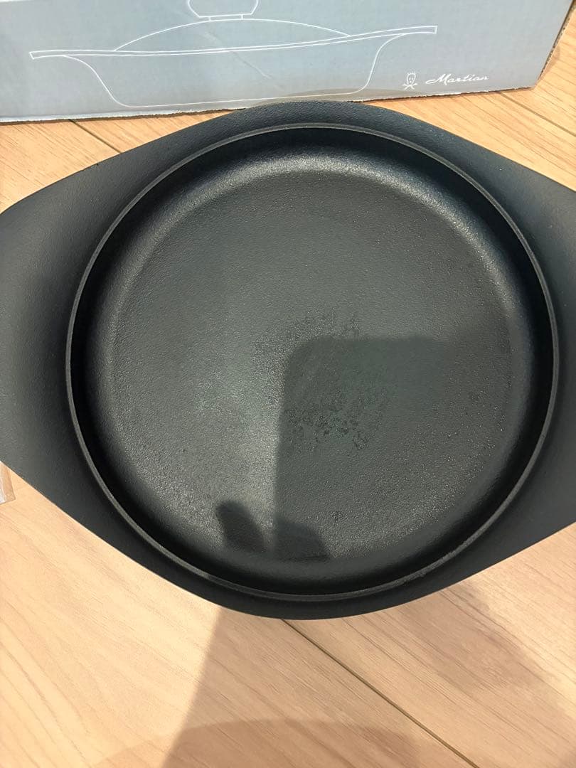 柳宗理 南部鉄器 オイルパン22cm 鉄蓋 ハンドル付