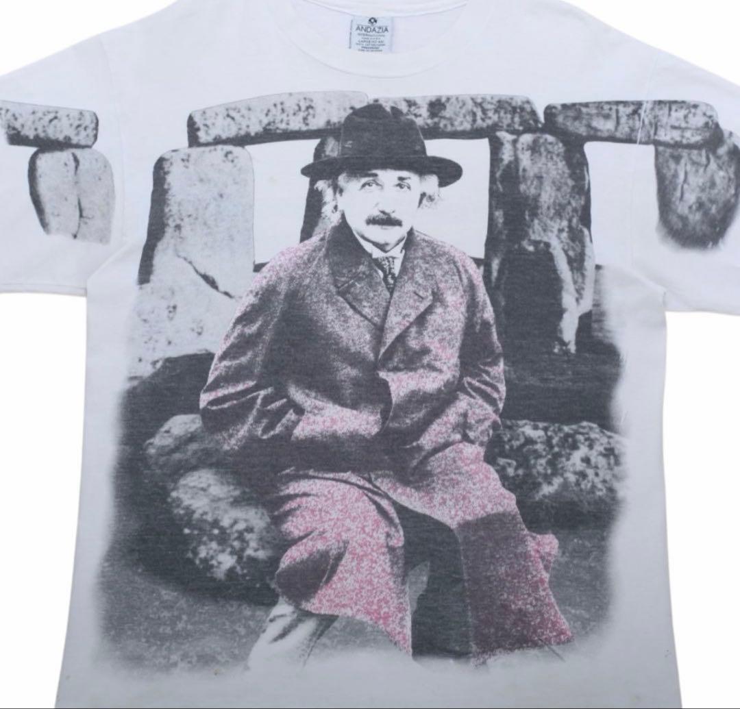 希少90sアインシュタイン当時物ヴィンテージアートTシャツVintage激レア