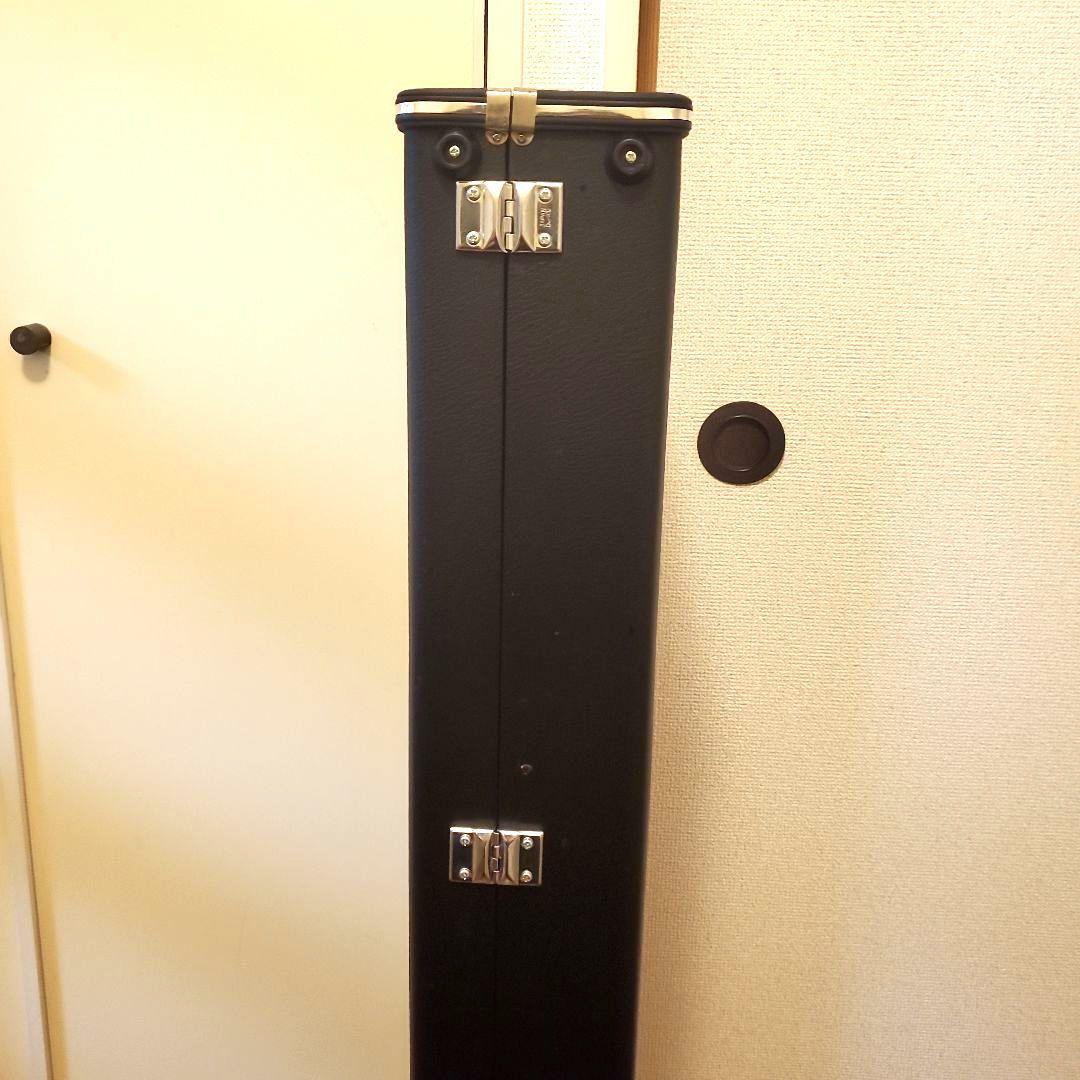 【良品】三味線 ハードケース 鍵付き ブラック 保管ケース 和楽器 持ち運び