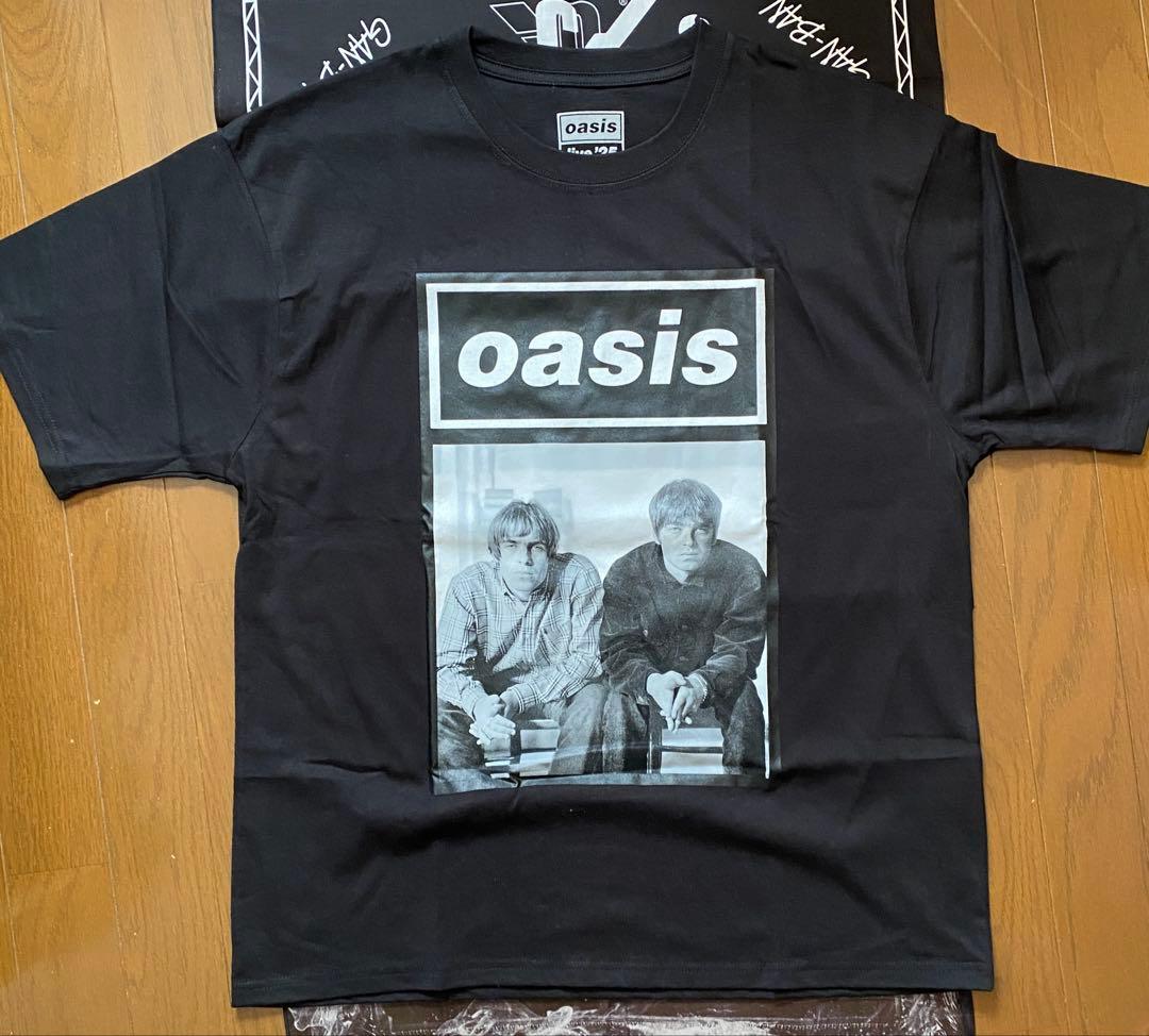 Oasis Tour Photo Mono Tシャツ L　黒 UK本国デザイン