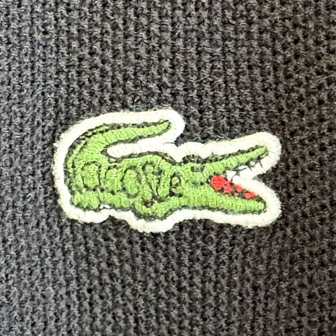 希少✨BEAMS別注 ラコステ EXCLUSIVE 黒 カーディガン38 綿混