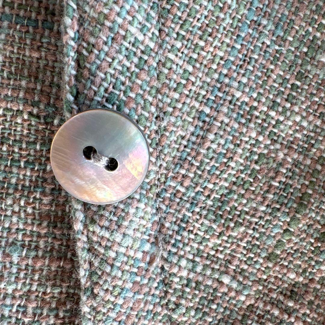 うさとの服  usaato ヘンプコットン 葉っぱストール 美品