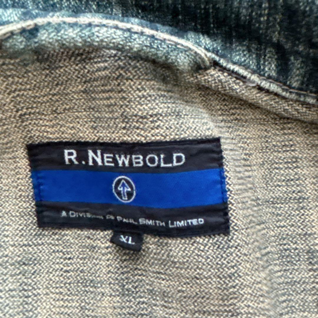 R.NEWBOLD ポールスミス】デニム カバーオール ダメージ XL