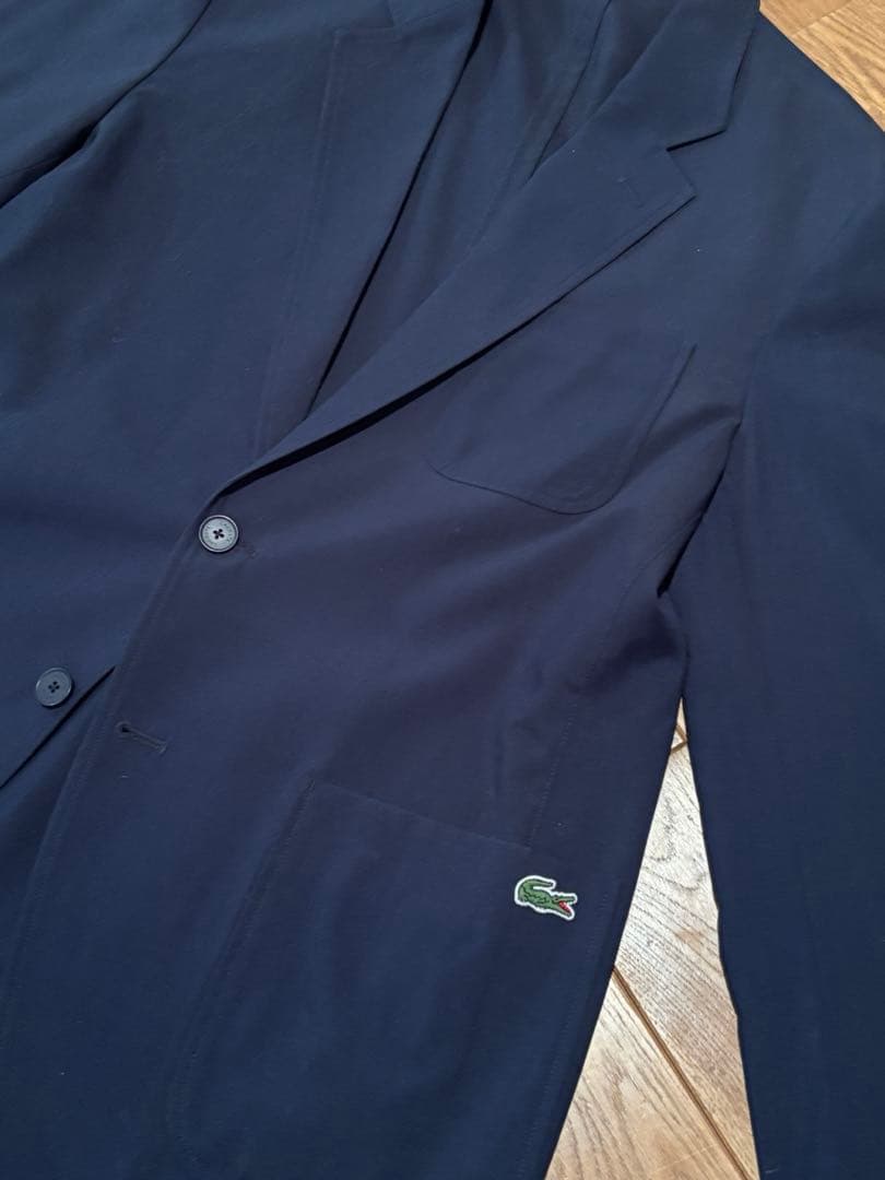 LACOSTE ラコステ 撥水テーラードジャケット　ネイビー