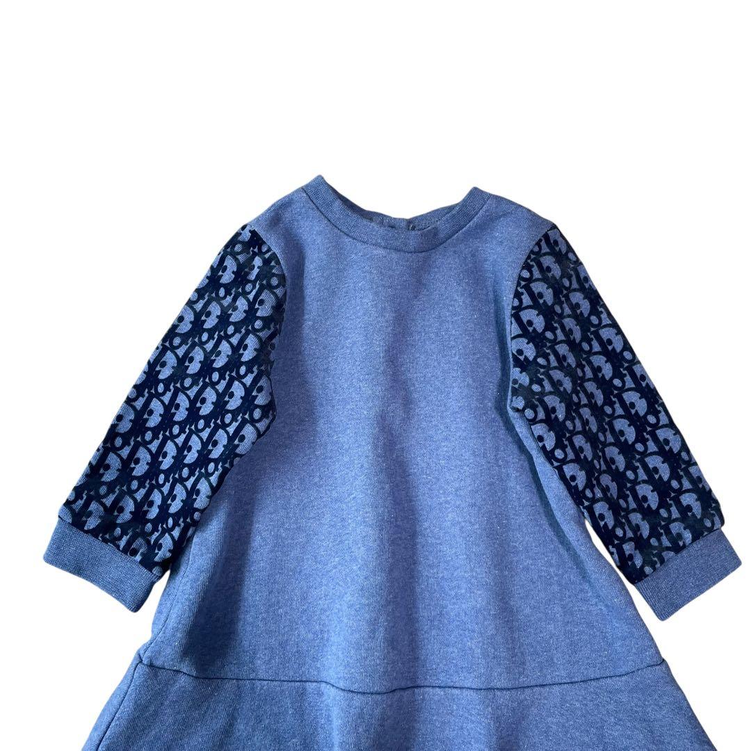 未使用級✨BABY Dior ワンピース トロッター ロゴ 長袖 Aライン 12