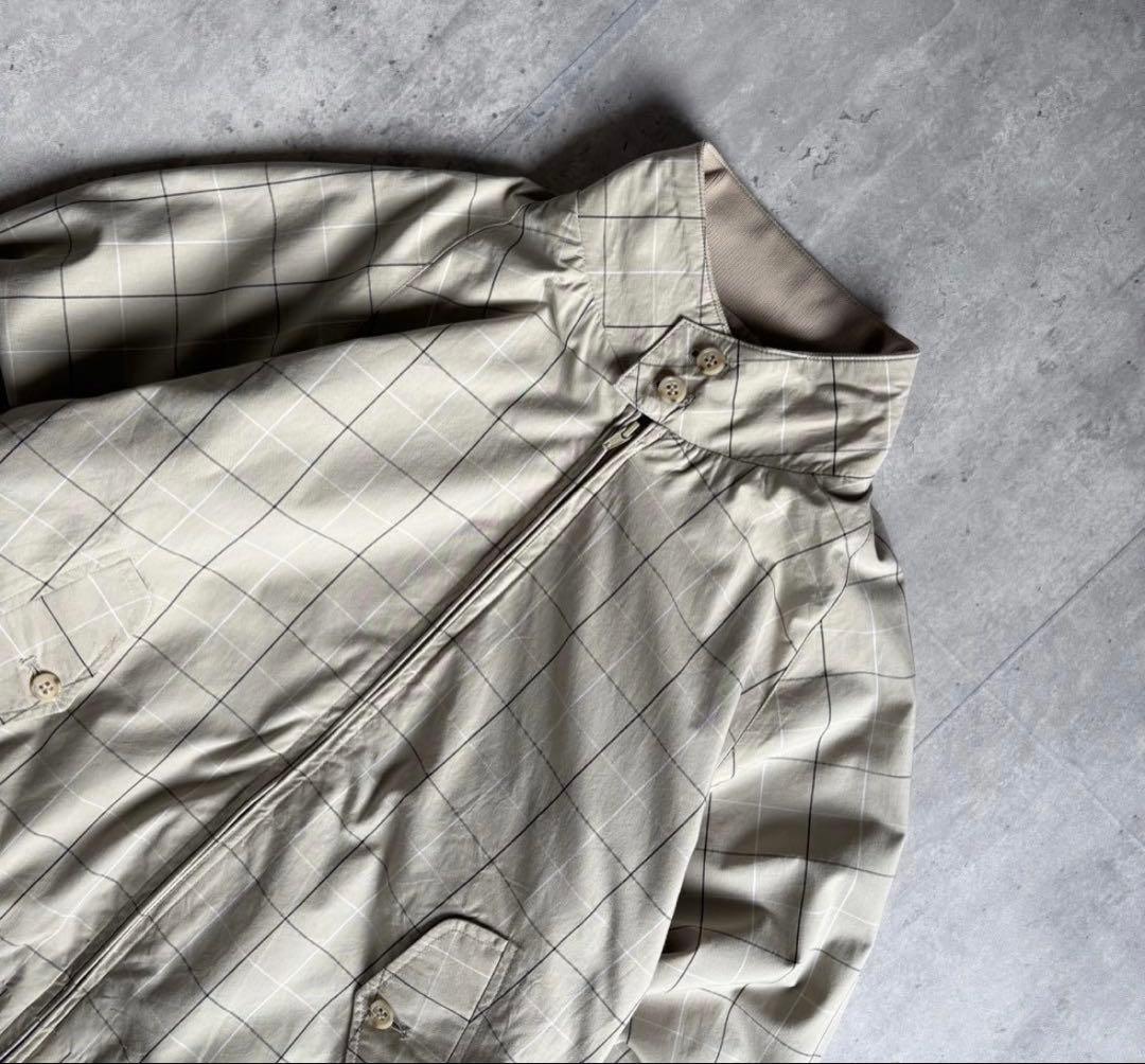 【BARACUTA】ハリントンジャケット　スイングトップ　チェック　短丈　UK