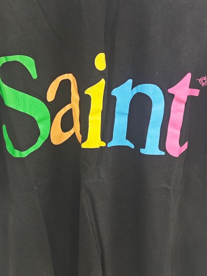 新品未使用グラフィティカラーペイントクラックレタープリントTシャツ S-XL