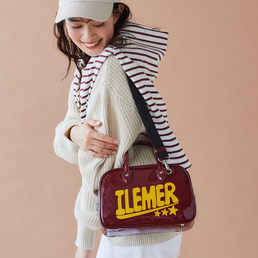 ILEMER DayDay 2way ミニボストンバッグ ボルドー 美品