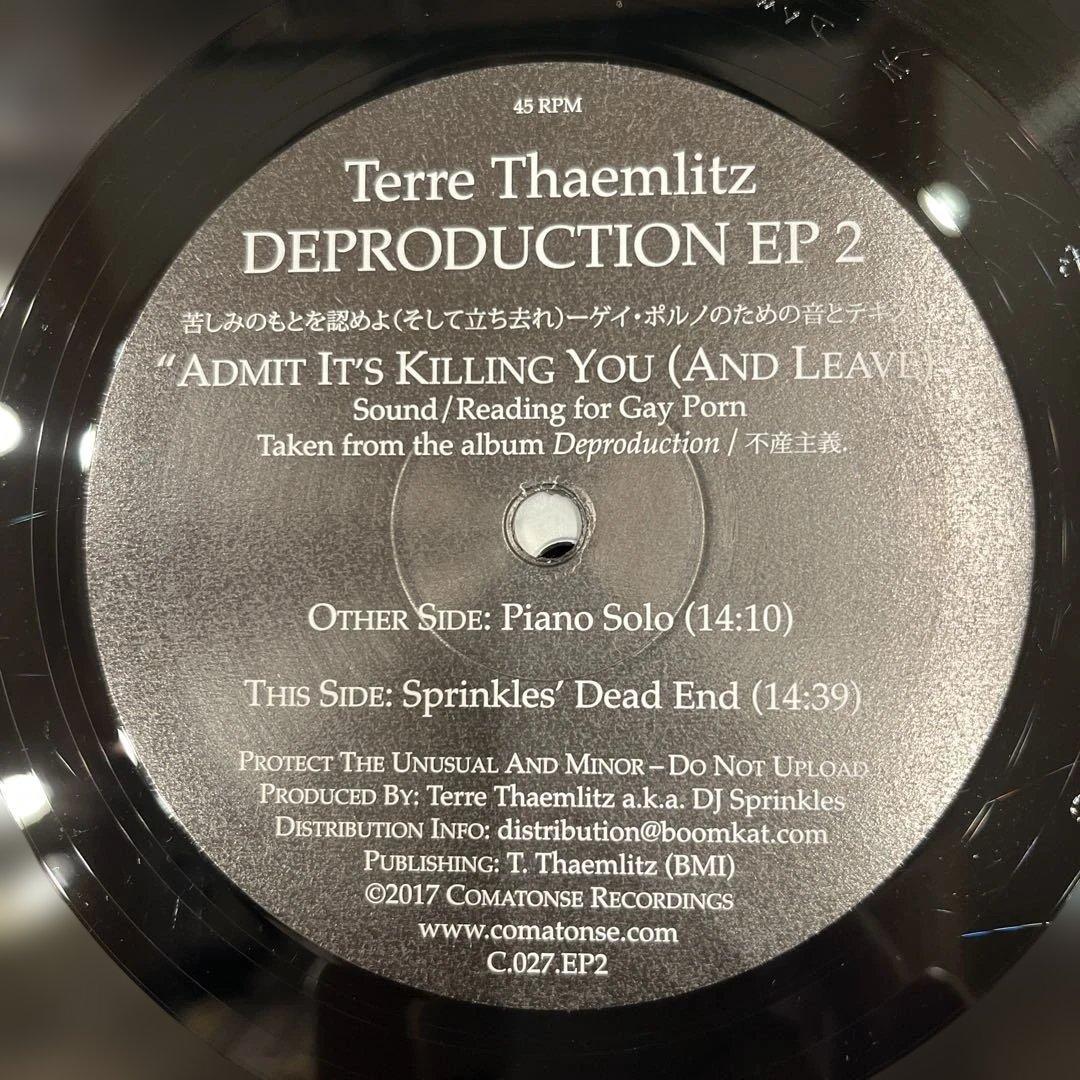 洋楽 Terre Thaemlitz DEPRODUCTION EP 2