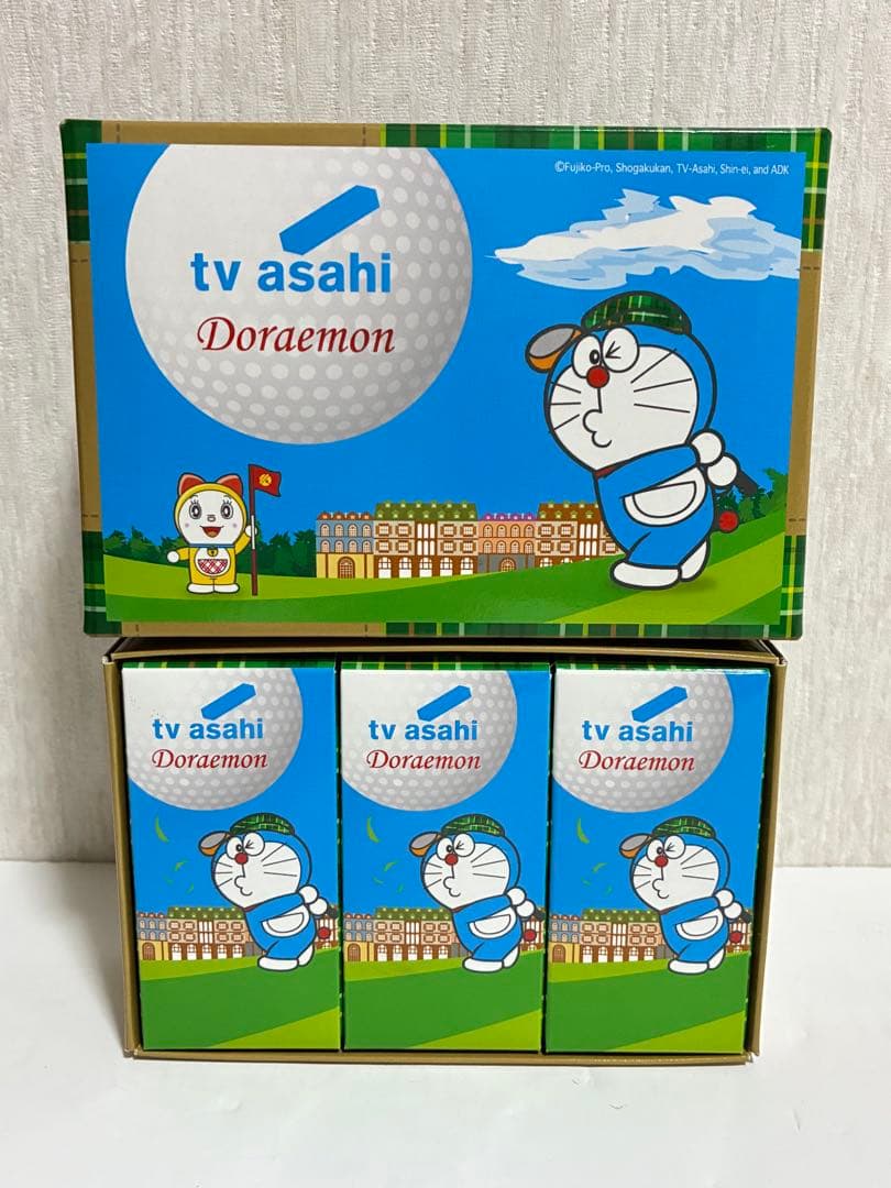 ドラえもん　ゴルフボール　希少　レア　 ゴルフティー　ゴルフマーカー　テレビ朝日
