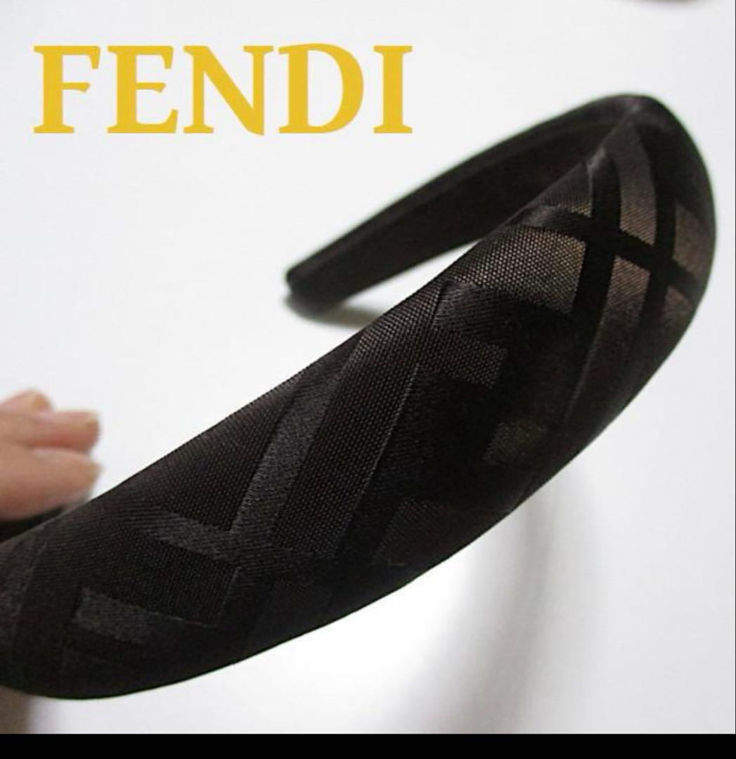 今だけお値下げ！FENDI ズッカ柄　ブラウン　カチューシャ