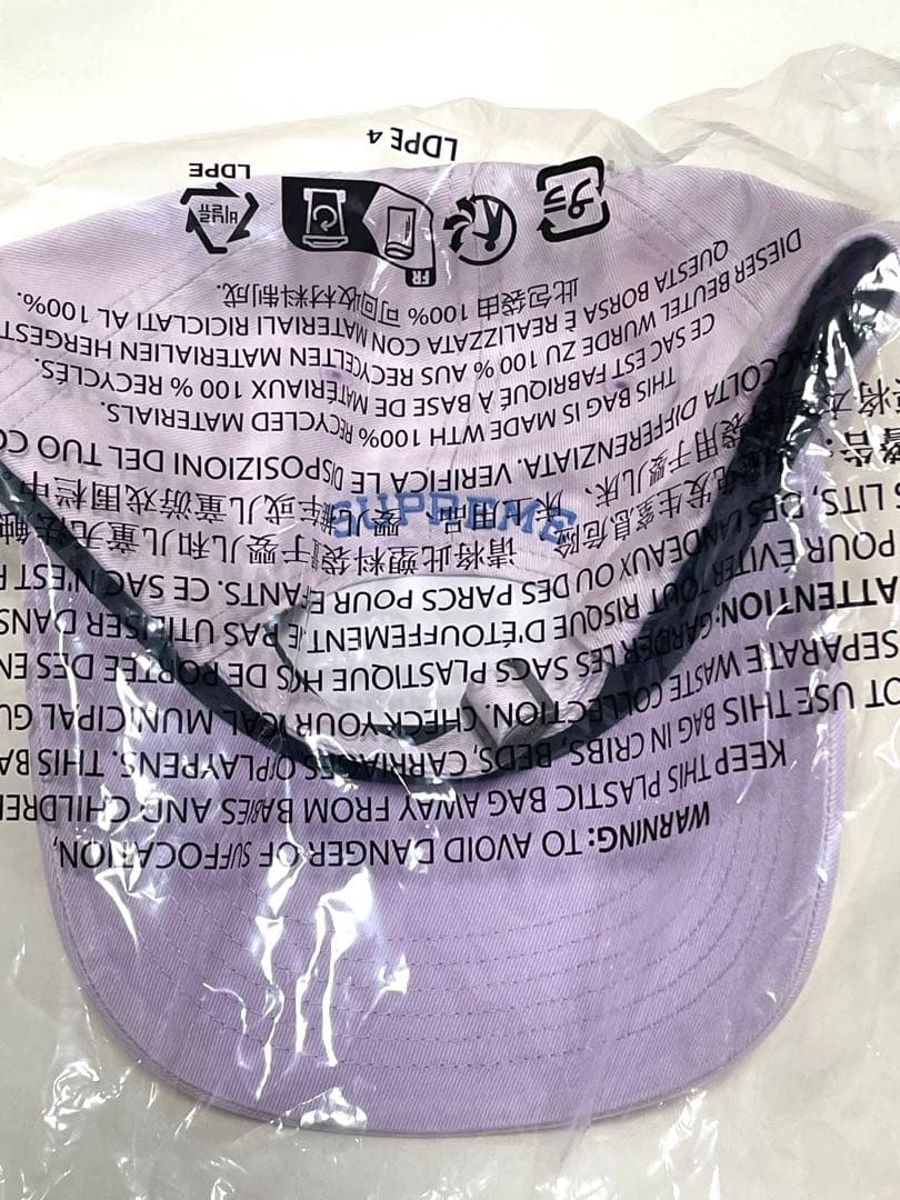 帽子 Supreme Bleached Chino 6-Panel Lavender