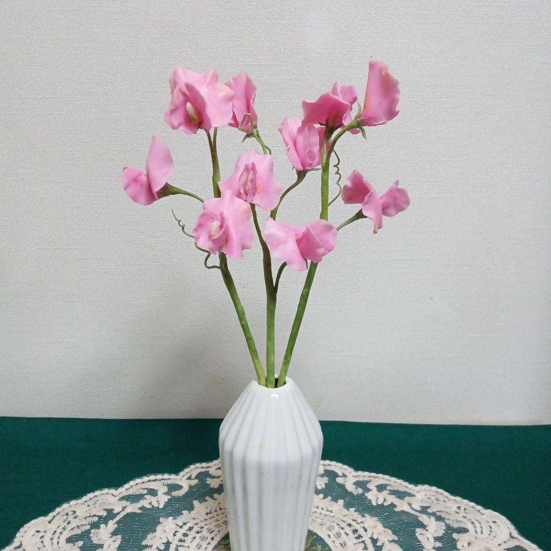 専用 イチゴの鉢植えとスイトピーアレンジ クレイフラワー