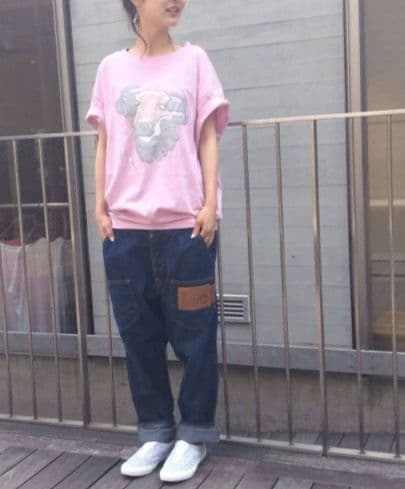 メルシーボークー Leeコラボ うしろまえデニムパンツ